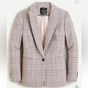 J. Crew Women's NELLO GORI Multicolor Checkered Blazer